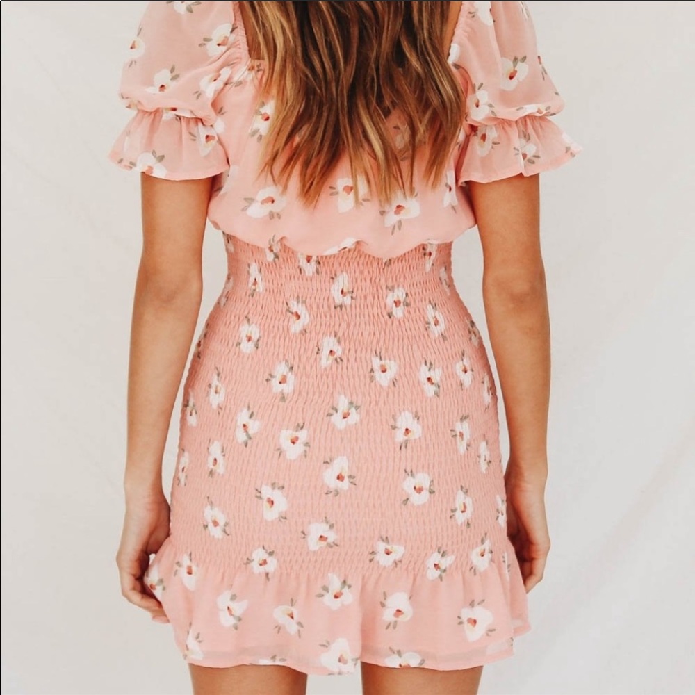 Born And Raised Shirred Mini Dress - Picture 2 of 6
